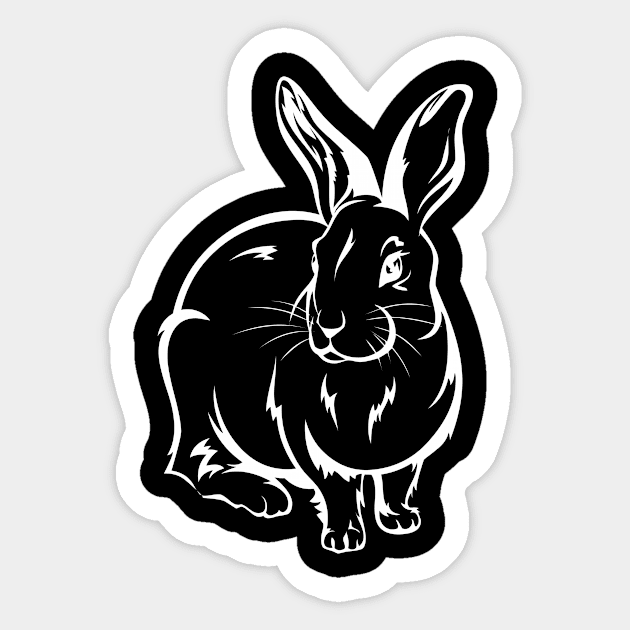 Bunny Rabbit Rabbit Friend Gift Sticker by Shirtjaeger